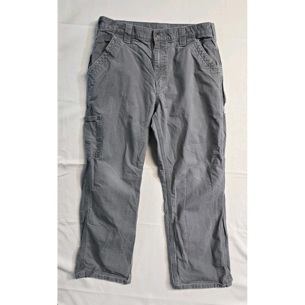 Carhartt Men's Original Dungaree Fit Cargo Pants Gray 34x30